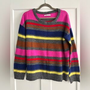 Colorful Striped Crew Neck Sweater
